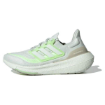 Adidas UltraBoost Light Kri&scaron;tolinės Jado Žalios Kibirk&scaron;tys Moteri&scaron;ki Sportbačiai Pilki Debesies Balti IE3338 37⅓ white