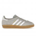 adidas Gazelle Indoor pilki balti unisex sportbačiai pilki-du debesų baltumo aukso metaliniai JQ0176 38