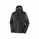 Salomon Outline Gore-Tex 3L GTX&reg; Vandeniui atsparus Vėjui atsparus apsauginis striukė Vyri&scaron;kos striukės Giliai juoda C25365 XS