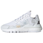 Adidas Originals Nite Jogger Audinio Sportiniai Minimalistiniai Kvėpuojantys Žemi Laisvalaikio Batai Moteri&scaron;ki Sneakeriai Balti Pilki GZ3229 36⅔