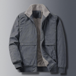 Vyri&scaron;ka vilnonė striukė su storu velvetu ir madinga laisvalaikio &scaron;ilta medvilnine striuke XXXXXL