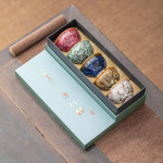 Krosnyje pakeistas teacup Wuxing puodelis apima dovanų dėžutę, puodelių rinkinį su dovanomis, pilną smulkių dovanėlių rinkinį ir keraminių arbatos puodelių rinkinį.