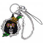 Minoda ONE PIECE Blizgučių pakabukas Piratų vėliava Brook S03R8789 mėlyna