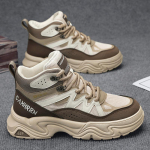 Mada 2025 Rudens Nauji Auk&scaron;takulniai Madingi Universalūs Storo Pado Laisvalaikio Batai Vyrams Tinklelis Kvėpuojantys Patogūs Ni&scaron;iniai Stambūs Trumpi Batai 39