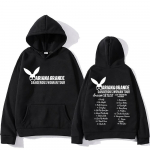 Ariana Grande gobtuvas rudeniui/žiemai Gotika Patogūs megztiniai ilgomis rankovėmis Hip Hop Drabužiai Sudaderas Hooded Punk Hoody 3XL