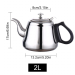 Arbatos virdulys su filtru nerūdijančio plieno arbatinukas 1,2 l / 1,5 l / 2 l metalinis kavos puodas virimui dujinis indukcinis namų kempingas