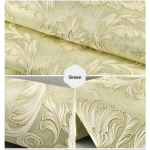 Europieti&scaron;ko stiliaus 3D stereo damasko flokuoti neaustiniai tapetai miegamajam, svetainei, modernus paprastas dekoras, tapetų rulonas 0. 53x2m violetinė