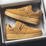 Vyri&scaron;ki klasikiniai geltoni sportbačiai juodi žemo profilio sportiniai bateliai suvarstomi plok&scaron;čiu padu jaunimo riedlenčių batai berniukų laisvalaikio sportbačiai 44