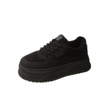 2024 m. Naujo stiliaus &Scaron;ilti su pūku Madingi ir universalūs žemi moteri&scaron;ki sportbačiai Paprasti patogūs ir kasdieniai moteri&scaron;ki batai 40 juoda