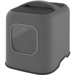 ROTHO - Maison toilette pour chat 50 x 38x 40 cm - Bac &agrave; liti&egrave;re - Anthracite audros debesies spalva