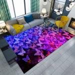 Nuostabaus drugelio dizaino ekologi&scaron;kas kilimas svetainei, miegamajam, lovos kra&scaron;tui, grindų kilimėlis, koridoriui, neslystantis kilimas 40x60cm