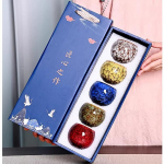 Dovanų dėžutė ir Penkių elementų dovanų dėžutė Krosnyje keičiama Kinijos keramikinė arbatos puodelis Porcelianinis Kung Fu puodelių rinkinys Keraminis kavos puodelis Stalo indai Puodelis 150ml