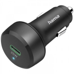 Hama Car Charger 25W Chargeur USB 25 W 1x USB-C&reg; Power Delivery noir pour voiture, pour camion