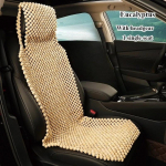 1 vnt. Natūralaus medžio karoliukų automobilio sėdynės užvalkalas &ndash; Rankų darbo, pralaidus orui ir masažuojantis biurui, namams ir automobiliui &ndash; Ilgalaikis komfortas wood beads&Four Seasons