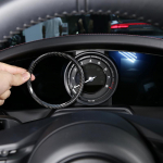 Porsche 911 (992) -2023 Tikro anglies pluo&scaron;to prietaisų skydelio ekrano dangtelis, prietaisų skydelio žiedas, tachometro rėmelis, automobilis style A carbon fiber