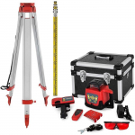 Niveau Laser Rotatif - VEVOR - Autonivelant - 500 m - IP54 - Tr&eacute;pied inclus raudona