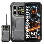Blackview XPLORE 1 Racija 5G AI Lauko I&scaron;manusis Telefonas 48GB+512GB Mobilusis NFC 12+256 juoda
