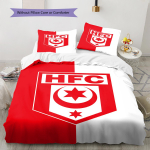 Hallescher FC ra&scaron;to patalynė, pledų komplektas, pledo užvalkalas, pagalvės užvalkalas, namų gimtadienio dovana (1 * antklodės užvalkalas + 2 * pagalvės užvalkalai, be &scaron;erdies) 140x200cm