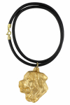 Tosa Inu, Tosa-Ken, Japanese Mastiff - necklace with a dog in a gift box, gold-plated pendant for a dog lover, striking jewelry by Art-Dog