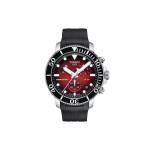 TISSOT Starfish kolekcijos Kvarcinis mechanizmas 300 metrų atsparumas vandeniui Unisex laikrodis 45,5 mm Raudonas laikrodžio ciferblatas T120.417.17.421.00 Red Watch Dial
