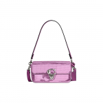 Coach Studio 20 Logotipas Didelė Blizgučių Atvartas Užraktas Odinė Bagetė Per Petį Maži Moteri&scaron;ki krep&scaron;iai Gili-Raudonai Violetinė CM428-LHOVU Basic Set (Bag+Dust Bag)