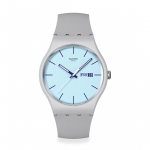 Swatch BLUEBERRY SKY NEW GENT BIOSOURCED Laikrodis SO29M702 pilka spalva