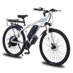 Naujas Ebike AKEZ aliuminio lydinio elektrinis dviratis 21 pavaros kalnų elektrinis dviratis 29 colių kalnų dviratis 48V13AH ličio baterija 1000W variklis. 1000W(250 label)-48V 13AH balta
