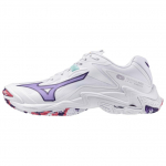 Mizuno Wave Lightning Z8 Balti Violetiniai Indigo Camellia Rose Unisex Tinklinio Batai SKU: V1GC240020 36