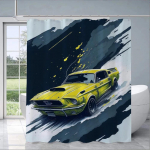 M-Mustang CarS Užuolaidos Vonios kambaryje Užuolaida Du&scaron;as Sulankstoma Pertvara Priedai Vonia Miegamieji Namai Kambariai Quarto Namai Se 150x180