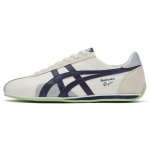 Onitsuka Tiger Runspark Baltos Kreminės Laivyno Unisex Žemi Sintetinės Odos Tinklelio Retro Bėgimo Sportbačiai 1183B480-103 40