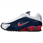 Nike vyri&scaron;ki batai Shox R4 Midnight Navy White Metallic Silver Gym Red HQ1988-400 EU 42 blue