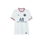 Jordan vyri&scaron;ki PSG 21-22 Dri-FIT ADV ketvirtieji futbolo mar&scaron;kinėliai baltos spalvos DH7467-101 S