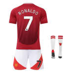 Vaikų sportinė įranga Mančesteris Ronaldo Futbolo mar&scaron;kinėliai Jaunimui/Vaikams Kvėpuojanti Greitai džiūstanti Treniruočių varžybų uniforma 110-120 CM