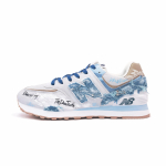 New Balance NB 574 Amortizuojantys Atsparūs trinčiai Palaikantys Žemi Bėgimo Bateliai Unisex Mėlyni ML574LGI(Komanda1420-) 37.5
