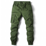 Cargo Pants Vyri&scaron;kos bėgiojimo laisvalaikio kelnės Medvilninės viso ilgio vyri&scaron;kos gatvės apranga Vyri&scaron;kos darbo sportinio kostiumo kelnės plius dydis 30 alyvuogių žalios spalvos