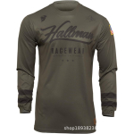 Kalnų dviračio kostiumas Downhill Kostiumas Ilgas Vir&scaron;us Visureigio Motociklo Kostiumas Mar&scaron;kinėliai Kamuolio Kostiumas Apvalus Kaklas Vasaros XL pilka spalva