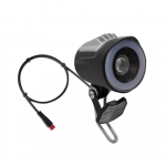 LED priekinis žibintas elektriniam dviračiui 6V-48V IPX4 1.7W black