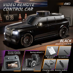 Ne&scaron;iojamas 911S RC visureigis su automobiliais 4,3 colio didelis ekranas 4K HD kamera Vieno paspaudimo driftas Kamera Kėlimo dizainas LED ap&scaron;vietimas Kalėdos Vaikų dovanos 1 battery juoda
