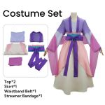 Vaistininko dienora&scaron;čiai 2 sezonas Maomao Cosplay kostiumas Suknelė Violetinė Rožinė Suknelė Kusuriya No Hitorigoto Helovinas Moterims M purple