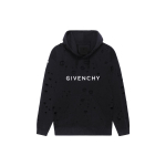 Givenchy Su Rai&scaron;teliais Hoodis su Dėvėtu Logotipu BMJ0KF3Y9W-011 S black