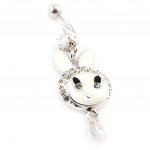 Les Tr&eacute;sors De Lily [J4128] - Body Piercing 'Lapin' blanc balta