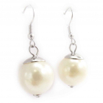 Les Tr&eacute;sors De Lily [J8702] - Boucles Cr&eacute;ateur 'Perla' ivoire