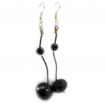 Les Tr&eacute;sors De Lily [L4255] - Boucles Cr&eacute;ateur 'Mineralia' noir