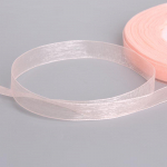 50 jardų / ritininis &bdquo;pasidaryk pats&ldquo; organzos kaspinas dovanų pakavimas 12 mm, skirtas vakarėlio vestuvių dekoravimui smėlis