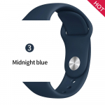 Silikoninis dirželis Apple Watch apyrankei 44 mm 40 mm Iwatch apyrankė 38 mm 42 mm sportinė apyrankė Guminė laikrodžio apyrankė Apple Watch 1 2 3 4 5 6 SE 38MM or 40MM