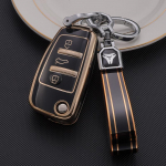 Mink&scaron;tas TPU automobilio nuotolinio valdymo pulto dėklas, skirtas A3 8P A4 B7 B8 B5 B9 B6 A1 A5 Q7 Q5 A6 4F C6 C5 C7 C4 TT Q3 S3 A7 A8 C4 8N 8V 8L RS3 raktų pakabuko priedai key case set 1
