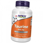 Taurinas akims ir nervų sistemai, Taurinas 500, Now Foods 100 daržovių kepurėlių (27128023) 100vcaps