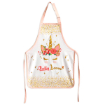 Les Tr&eacute;sors De Lily [A0252] - Tablier de cuisine enfant coton 'Licorne My Unicorn' rose blanc (Pretty Licorne) - 61x45 cm ry&scaron;kiai rožinė