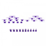 28 vnt. Automobilių skirtukai Įlenkimų keltuvas Įlenkimų i&scaron;traukimo rinkinys Įlenkimų &scaron;alinimo įrankių rinkinys, skirtas auto nedažtam įlenkimų taisymui