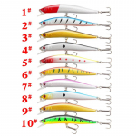 10 VNT. Tolimo metimo mino 10cm/8.3g imituotas masalas su garsiniu rutuliuku žuvų masalas 10PCS